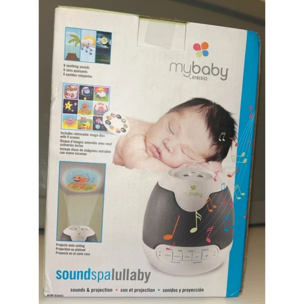 MyBaby Lullaby Sound Machine & Ceiling Projector 6 Sounds Sleep Machine